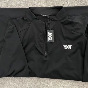 NWT PXG mens golf crux quarter zip in black